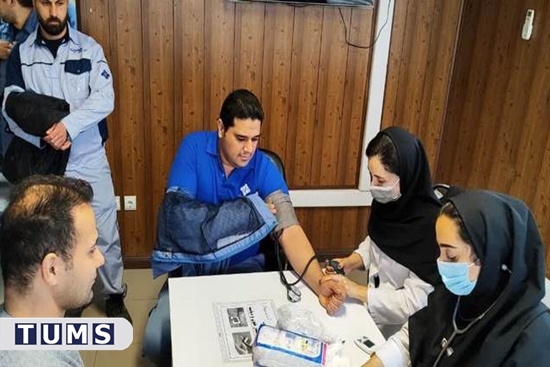 اجرای پویش ملی غربالگری دیابت و فشارخون بالا در شرکت دارویی پخش هجرت شهرستان اسلامشهر 